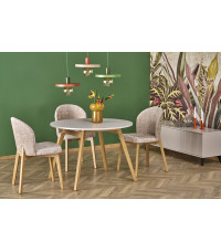 RUBEN stół kolor blat - kaszmir, nogi - naturalny (102-142x102x75 cm) (2p1szt)