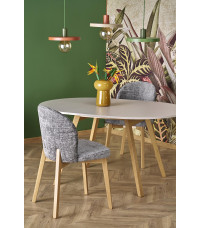 RUBEN stół kolor blat - kaszmir, nogi - naturalny (102-142x102x75 cm) (2p1szt)