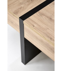 SEVILLA S ława blat: dąb craft, nogi: czarny (3p1szt)