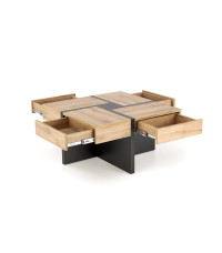 SEVILLA S ława blat: dąb craft, nogi: czarny (3p1szt)