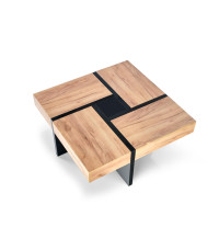 SEVILLA ława blat: dąb craft, nogi: czarny (3p1szt)