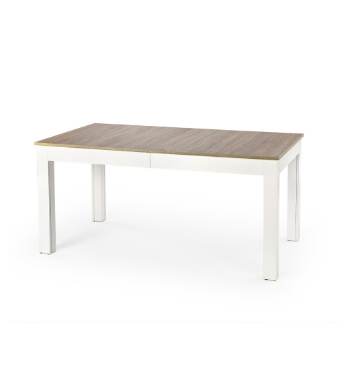 SEWERYN 160/300 cm stół kolor dąb sonoma / biały (160-300x90x76 cm) (3p1szt)