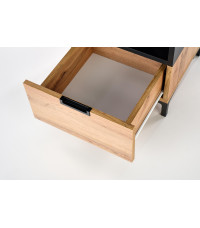 SILVIA szafka nocna, dąb wotan - czarny (1p1szt)