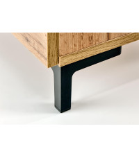 SILVIA szafka nocna, dąb wotan - czarny (1p1szt)