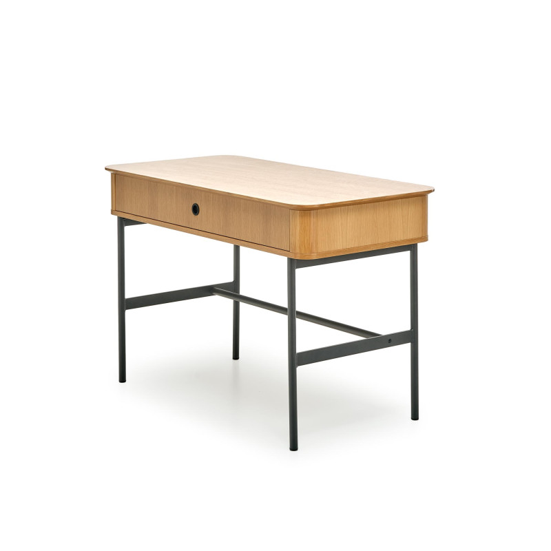 SMART biurko B-1 dąb naturalny/czarny (1p1szt)