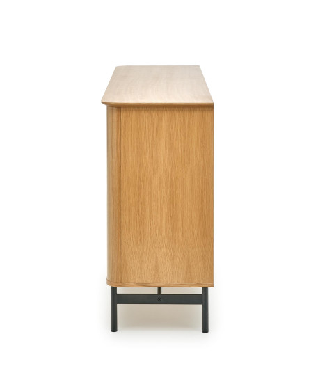SMART komoda KM-1 dąb naturalny/czarny (3p1szt)