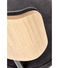 SMART krzesło KR dąb naturalny/czarny (1p2szt)