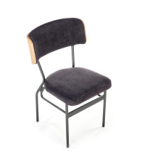 SMART krzesło KR dąb naturalny/czarny (1p2szt)