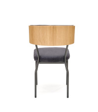 SMART krzesło KR dąb naturalny/czarny (1p2szt)