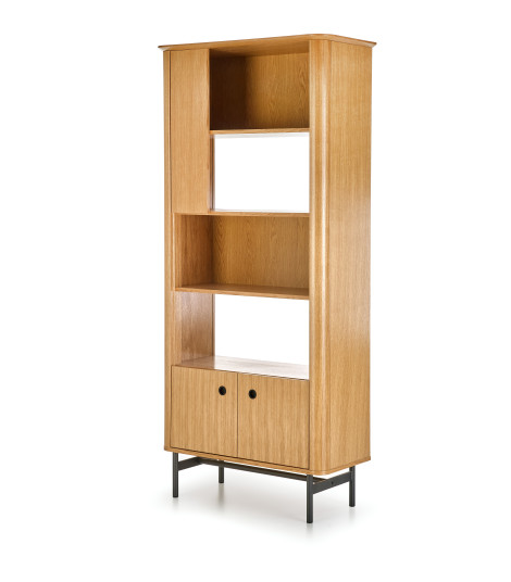 SMART regał REG-1 dąb naturalny/czarny (2p1szt)