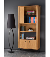 SMART regał REG-1 dąb naturalny/czarny (2p1szt)