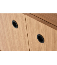 SMART regał REG-1 dąb naturalny/czarny (2p1szt)