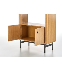 SMART regał REG-1 dąb naturalny/czarny (2p1szt)