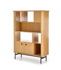 SMART regał REG-2 dąb naturalny/czarny (2p1szt)