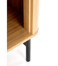 SMART regał REG-2 dąb naturalny/czarny (2p1szt)