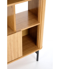 SMART regał REG-2 dąb naturalny/czarny (2p1szt)