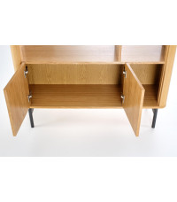 SMART regał REG-2 dąb naturalny/czarny (2p1szt)