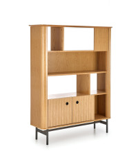 SMART regał REG-2 dąb naturalny/czarny (2p1szt)