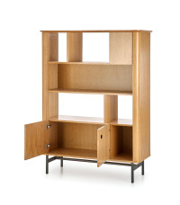 SMART regał REG-2 dąb naturalny/czarny (2p1szt)