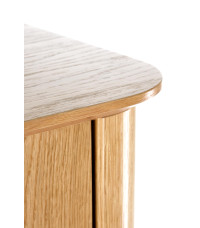 SMART szafka RTV-1 dąb naturalny/czarny (2p1szt)