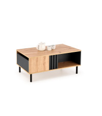 SONIA ława dąb artisan/czarny (1p1szt)