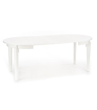 SORBUS stół rozkładany, blat - biały, nogi - białe (2p1szt)