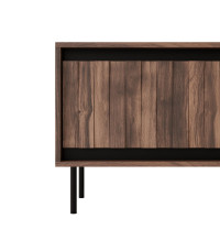 SWING RTV-1 stolik RTV orzechowy/czarny, nogi: czarny (1p1szt)