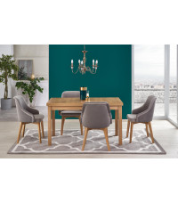 TIAGO 2 stół rozkładany 140-220/80 blat: dąb craft, nogi: dąb craft (3p1szt)