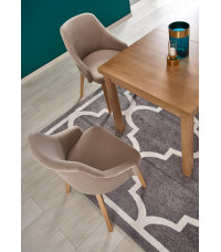 TIAGO 2 stół rozkładany 140-220/80 blat: dąb craft, nogi: dąb craft (3p1szt)