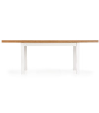 TIAGO stół rozkładany 140-220/80 blat: dąb lancelot, nogi: biały (3p1szt)