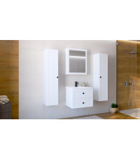 TORETO Szafka lustrzana 70x60/1D (MDF ramiak) biały (1p1szt) TORETO Szafka lustrzana 70x60/1D (MDF ramiak) biały (1p1szt)