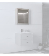 TORETO Szafka lustrzana 70x60/1D (MDF ramiak) cashmere (1p1szt) TORETO Szafka lustrzana 70x60/1D (MDF ramiak) cashmere (1p1szt)