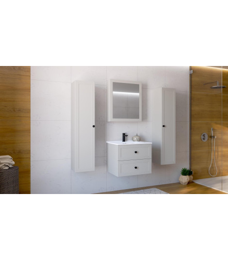 TORETO Szafka lustrzana 70x60/1D (MDF ramiak) cashmere (1p1szt)