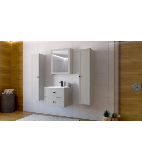 TORETO Szafka lustrzana 70x60/1D (MDF ramiak) cashmere (1p1szt)