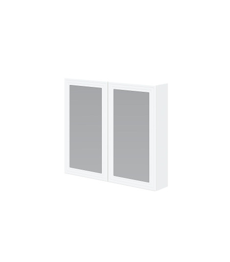 TORETO Szafka lustrzana 70x80/2D (MDF ramiak) biały (1p1szt)