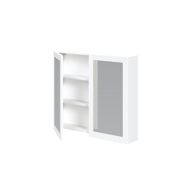 TORETO Szafka lustrzana 70x80/2D (MDF ramiak) biały (1p1szt) TORETO Szafka lustrzana 70x80/2D (MDF ramiak) biały (1p1szt)