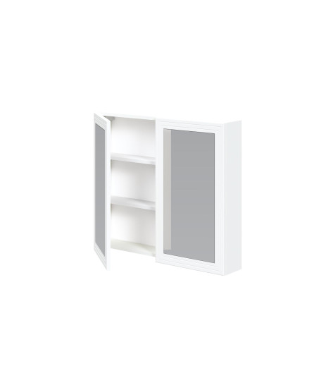 TORETO Szafka lustrzana 70x80/2D (MDF ramiak) biały (1p1szt)