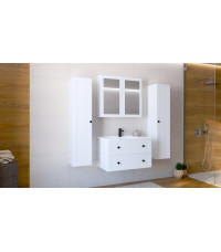 TORETO Szafka lustrzana 70x80/2D (MDF ramiak) biały (1p1szt) TORETO Szafka lustrzana 70x80/2D (MDF ramiak) biały (1p1szt)