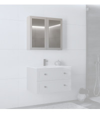 TORETO Szafka lustrzana 70x80/2D (MDF ramiak) cashmere (1p1szt) TORETO Szafka lustrzana 70x80/2D (MDF ramiak) cashmere (1p1szt)