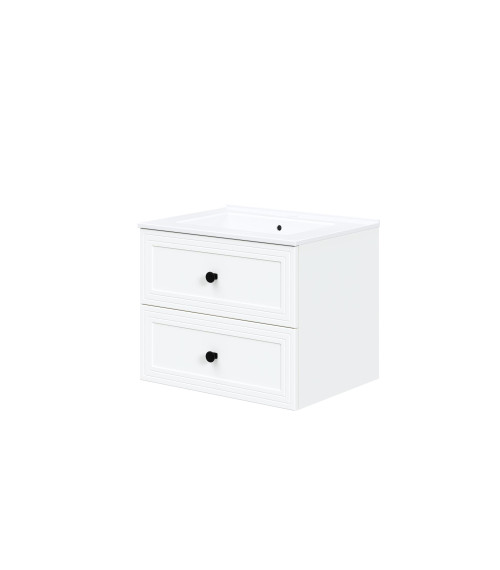 TORETO Szafka pod umywalkę 60/2S (MDF ramiak) biały (1p1szt)