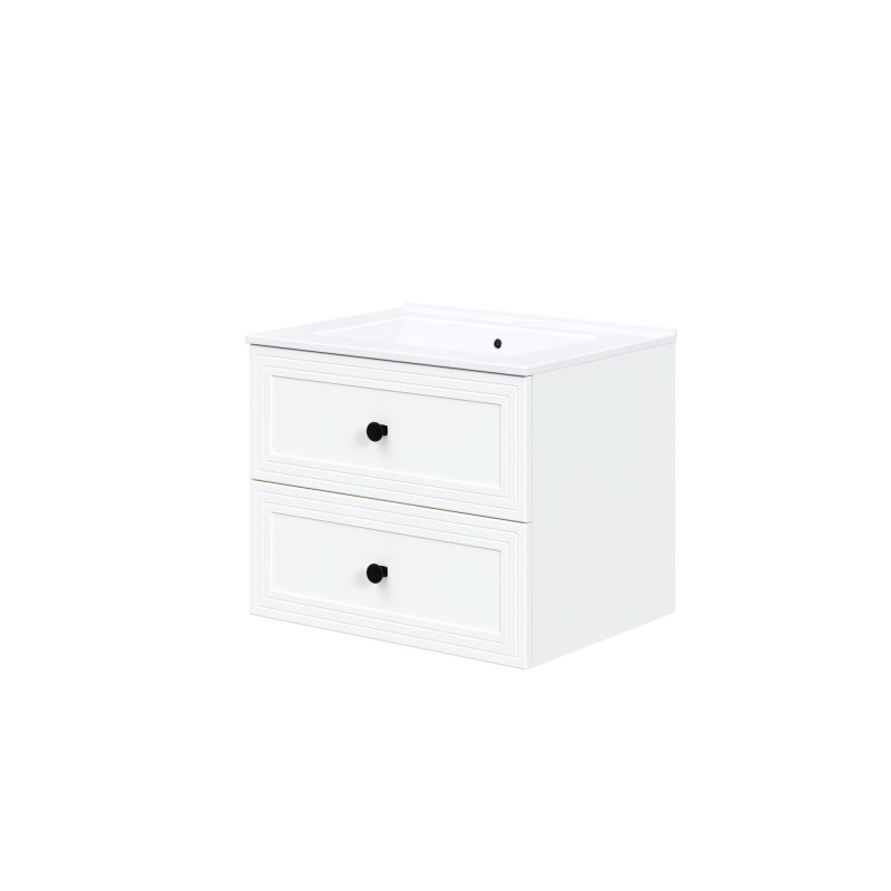 TORETO Szafka pod umywalkę 60/2S (MDF ramiak) biały (1p1szt) TORETO Szafka pod umywalkę 60/2S (MDF ramiak) biały (1p1szt)