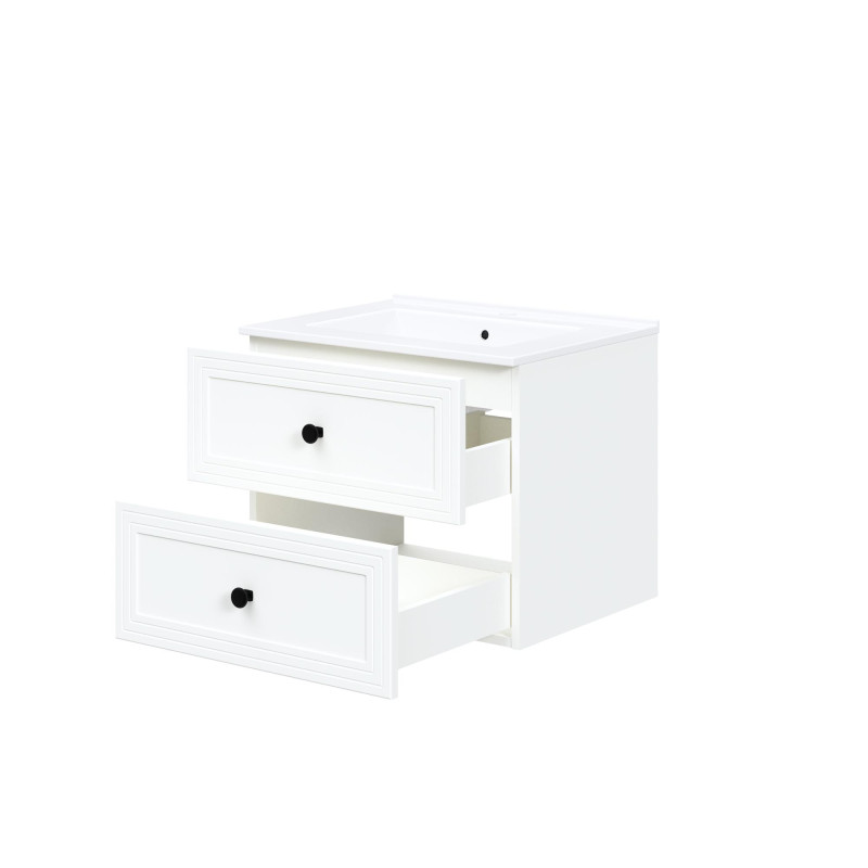 TORETO Szafka pod umywalkę 60/2S (MDF ramiak) biały (1p1szt) TORETO Szafka pod umywalkę 60/2S (MDF ramiak) biały (1p1szt)
