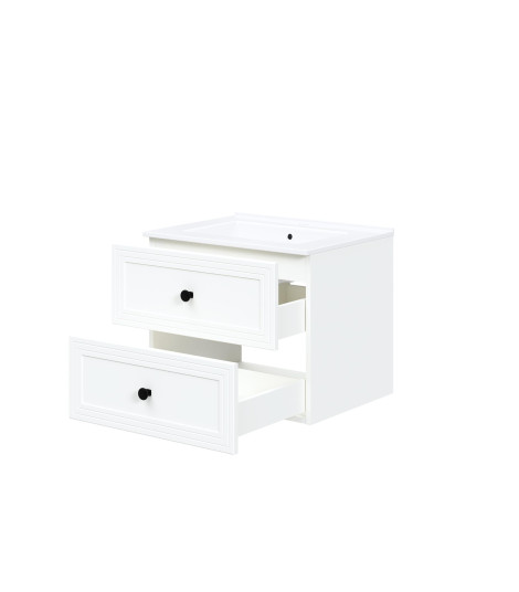 TORETO Szafka pod umywalkę 60/2S (MDF ramiak) biały (1p1szt)