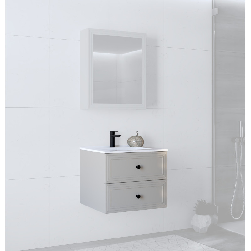 TORETO Szafka pod umywalkę 60/2S (MDF ramiak) cashmere (1p1szt) TORETO Szafka pod umywalkę 60/2S (MDF ramiak) cashmere (1p1szt)