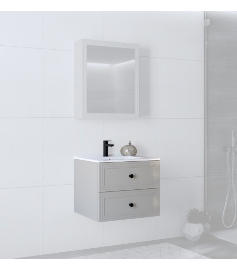TORETO Szafka pod umywalkę 60/2S (MDF ramiak) cashmere (1p1szt)