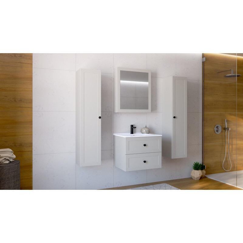 TORETO Szafka pod umywalkę 60/2S (MDF ramiak) cashmere (1p1szt) TORETO Szafka pod umywalkę 60/2S (MDF ramiak) cashmere (1p1szt)