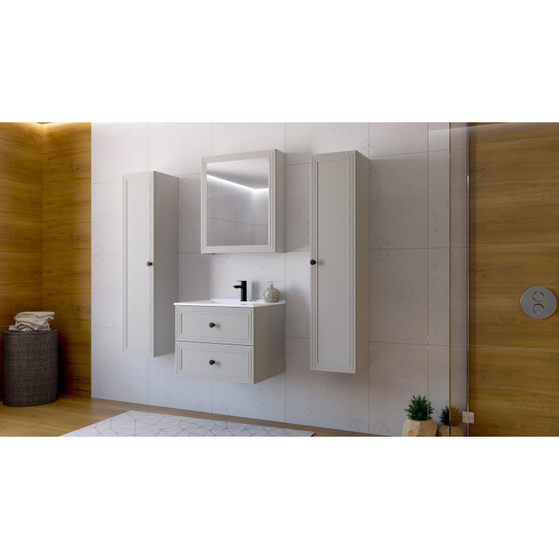 TORETO Szafka pod umywalkę 60/2S (MDF ramiak) cashmere (1p1szt) TORETO Szafka pod umywalkę 60/2S (MDF ramiak) cashmere (1p1szt)