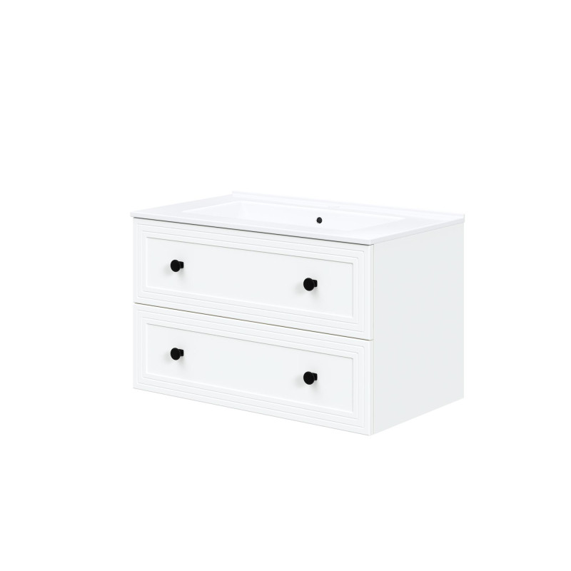 TORETO Szafka pod umywalkę 80/2S (MDF ramiak) biały (1p1szt) TORETO Szafka pod umywalkę 80/2S (MDF ramiak) biały (1p1szt)