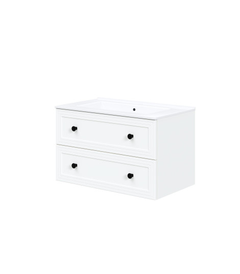 TORETO Szafka pod umywalkę 80/2S (MDF ramiak) biały (1p1szt)