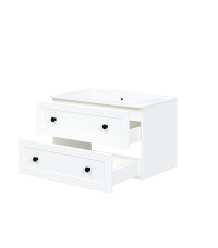 TORETO Szafka pod umywalkę 80/2S (MDF ramiak) biały (1p1szt) TORETO Szafka pod umywalkę 80/2S (MDF ramiak) biały (1p1szt)